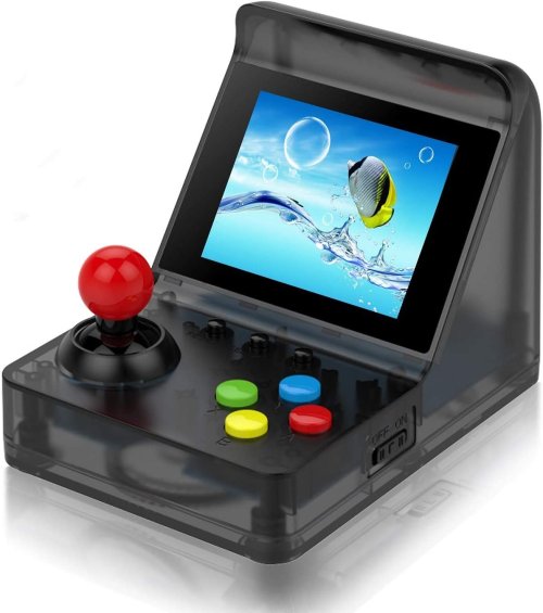 Afbeelding van Arcade Mini Retro Console met 500 Klassieke Spellen - Draagbare 32-Bits Handheld Gameplayer voor Kinderen en Fans van Vintage Gaming