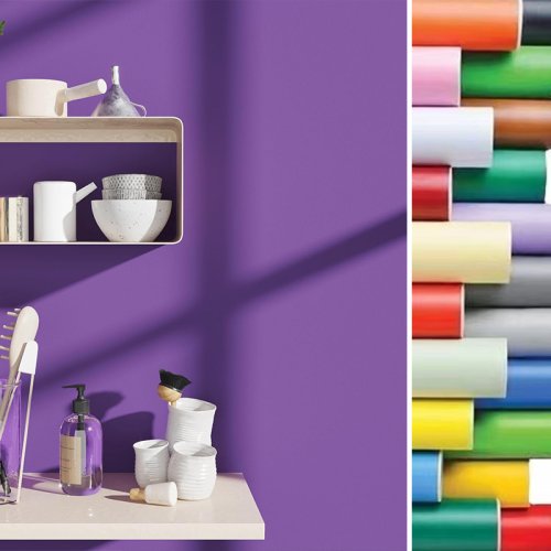 Imagen de Papel Pintado Autoadhesivo Impermeable en Color Sólido Blanco y Negro - Pegatina de Pared Mate para Habitaciones, Armarios y Muebles de Cocina con Ancho Personalizable