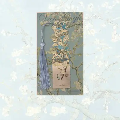 Image de Marque-page Vintage en Métal avec Pompon - Cadeau Original pour Amoureux de Livres