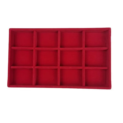 12 vakkenbakje rood