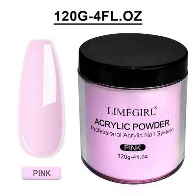 Image de Poudre Acrylique 120g - Rose Clair, Blanc & 3 Couleurs pour Nail Art