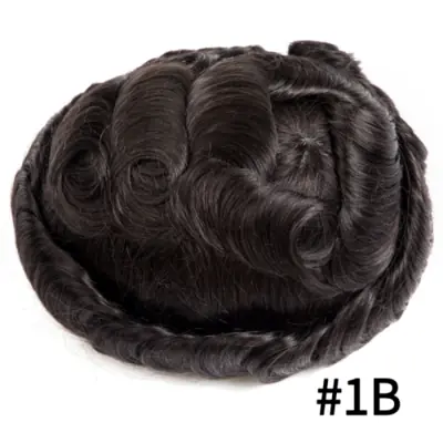 Image de Prothèse capillaire homme en cheveux naturels - Système durables