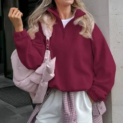 Image de Sweat à Capuche Hiver - Laine Chaude & Confortable