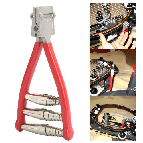 Imagen de Abrazadera de Encordado de Arranque para Raqueta de Bádminton y Tenis con 3 Resortes - Herramienta Profesional para Tensión Precisa