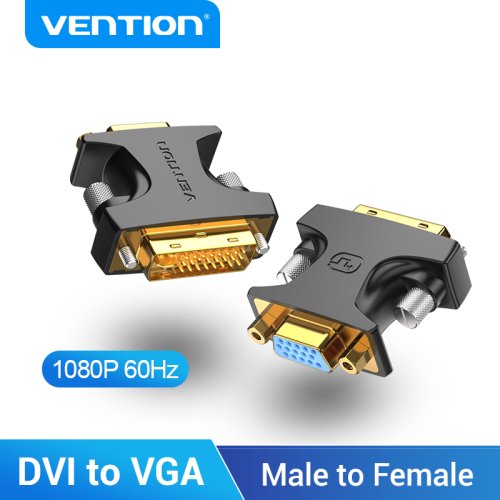 Bild von DVI zu VGA Adapter 1080p – Hochwertiger Konverter für Monitor, TV & Projektor