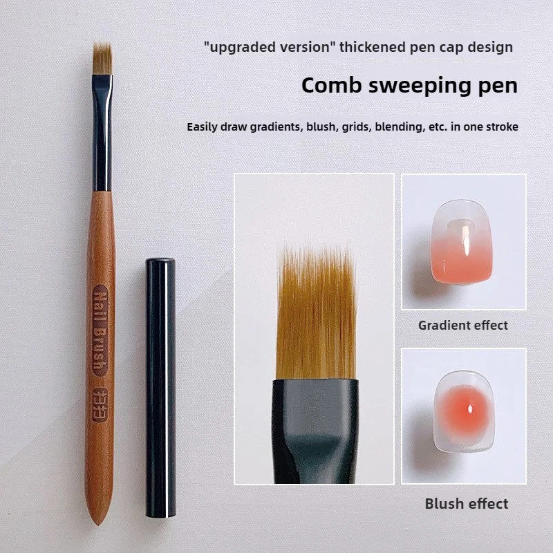 Afbeelding van Gradient Nail Art Borstel - DIY Ombre Nagel Gereedschap