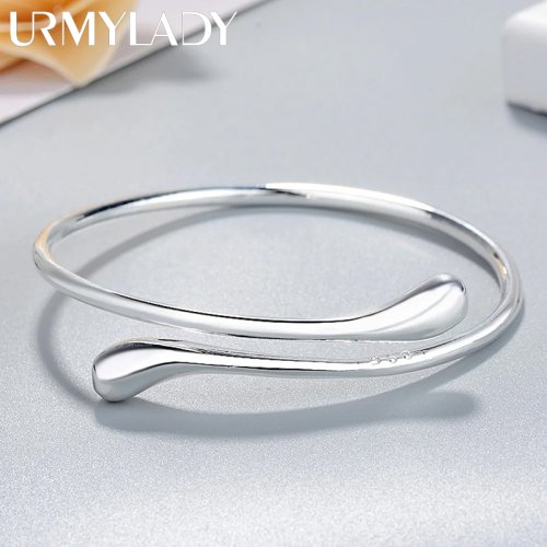 Image de Bracelet Argent Sterling 925 - Gouttelettes d'Eau Élégantes