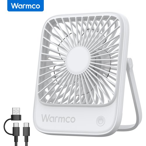 Imagen de Warmco Mini ventiladores de escritorio USB Ventilador de refrigeración de escritorio USB-C portátil ...