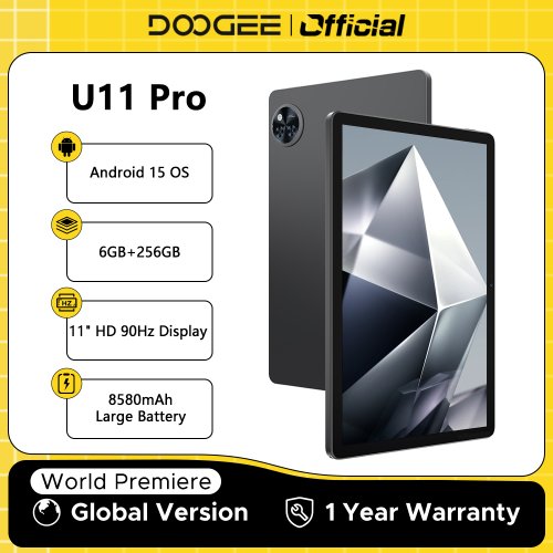 Image de Doogee U11 Pro - Tablette Android 15, 30GB RAM, 256GB, Écran 90Hz