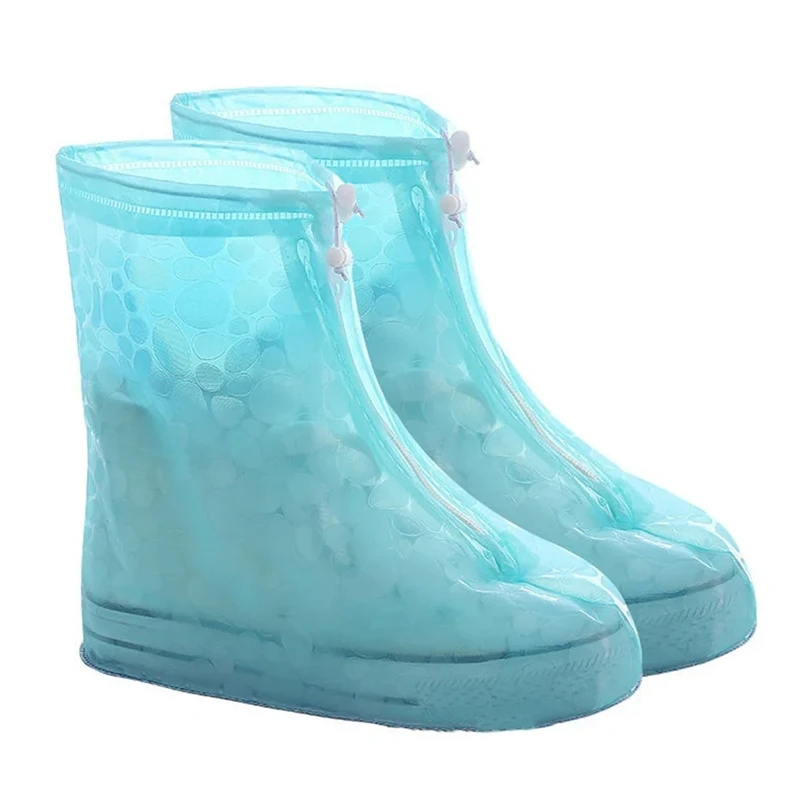 Immagine di Copriscarpe per bambini Copriscarpe da pioggia sportivo in silicone impermeabile con strato Materiale antiscivolo Copriscarpe spesso resistente all'usura