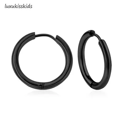 Image de Boucles d'oreilles créoles Huggie - Acier inoxydable anti-allergique
