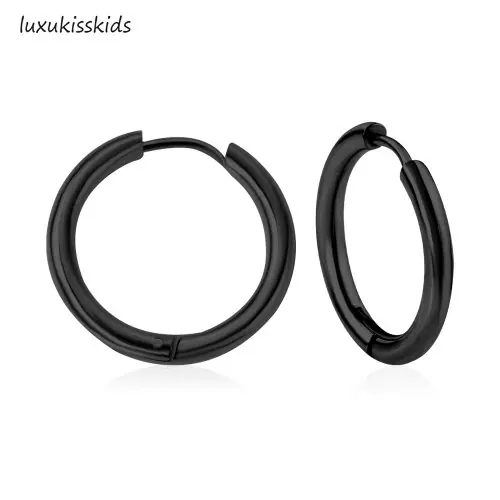 Image de Boucles d'oreilles créoles Huggie - Acier inoxydable anti-allergique