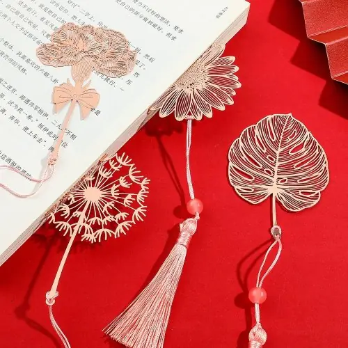 Image de Marque-page Chinois Fleur de Pissenlit en Métal