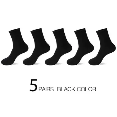 Image de Chaussettes Hommes Coton Haute Qualité - Noir & Blanc