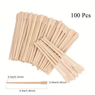 Image de Bâtonnets d'Épilation en Bois Jetables - 500 Pièces