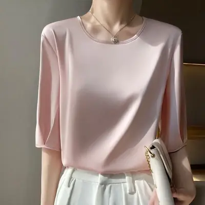 Image de Chemisier Été Satin Femme - Démocratie & Style