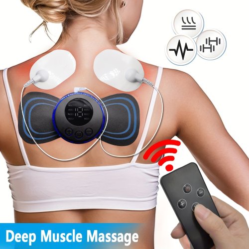 Bild von 8 Modi wiederauf lad bares Nacken massage gerät mit Fernbedienung ems Niederfrequenz-Puls massage gerät zur Muskel entspannung Linderung der Schmerzen