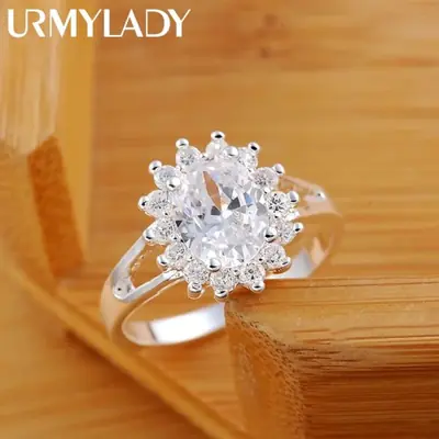 Image de Anneaux en Argent Sterling 925 avec Moissanite - Élégance & Éclat