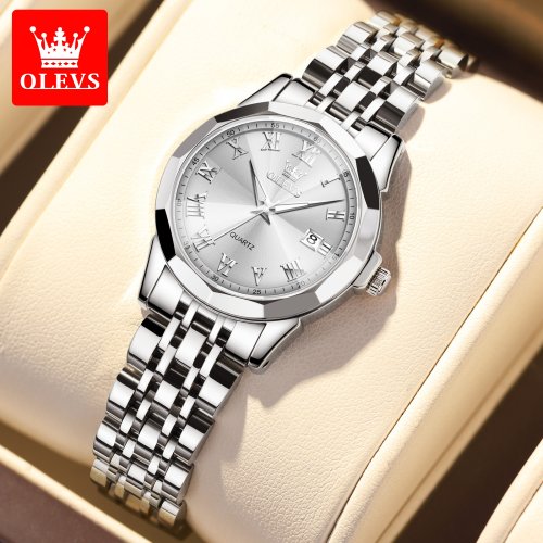 Imagen de Reloj de Pulsera Elegante y Moderno para Mujer, Diseño de Lujo con Cuarzo y Correa de Acero Inoxidable