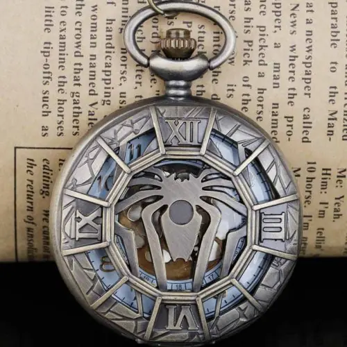Image de Montre de Poche Quartz Design Creux - Collier Pendentif pour Hommes et Femmes