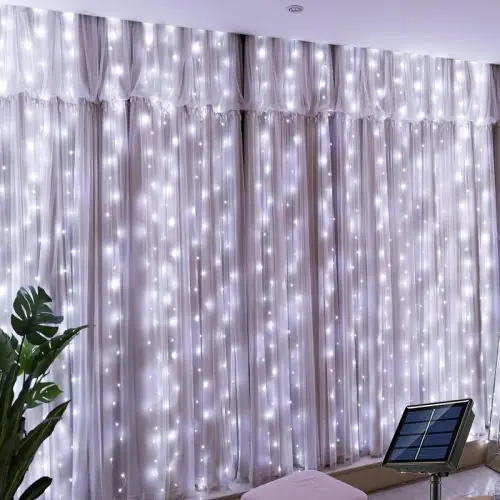 Image de Guirlande Lumineuse Solaire LED - Décoration Féerique pour Extérieur