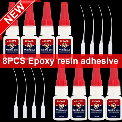 Image of Super glue transparent 1- strong adhesive fast-drying cyanoacrylate glue, suitable for wood, rubber, leather, plastic, DIY.