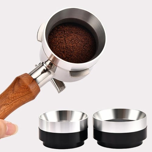 Image of Magnetic Coffee Dosing Ring Set – 51mm, 53mm, 58mm Universal Portafilter Accessories for De'Longhi, Breville & More – Precision Espresso Brewing Tool with Barista Funnel Design