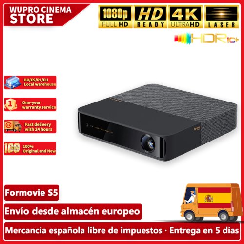 Zdjęcie Projektor laserowy Formovie Fengmi S5 1080P FHD MEMC 1100ANSI lumenów Netflix przenośne kino domowe zewnętrzna inteligentna wiązka Bluetooth