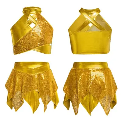 Image de Costume de Danse Jazz Brillant avec Paillettes