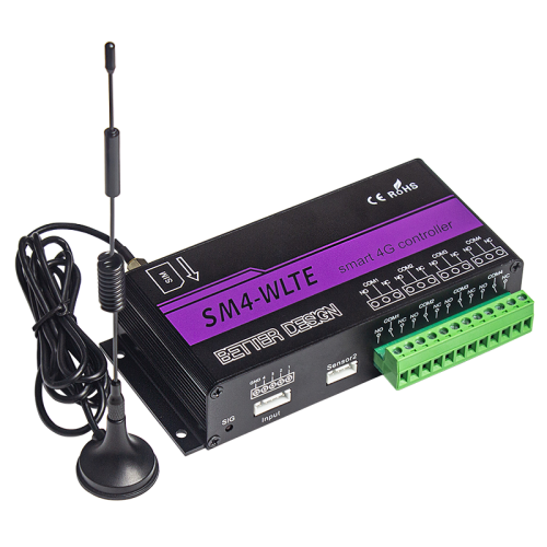 Immagine di Relè GSM 4G LTE Controller intelligente APP SMS SM4 Sensore di umidità della temperatura Interruttore di alimentazione del telecomando
