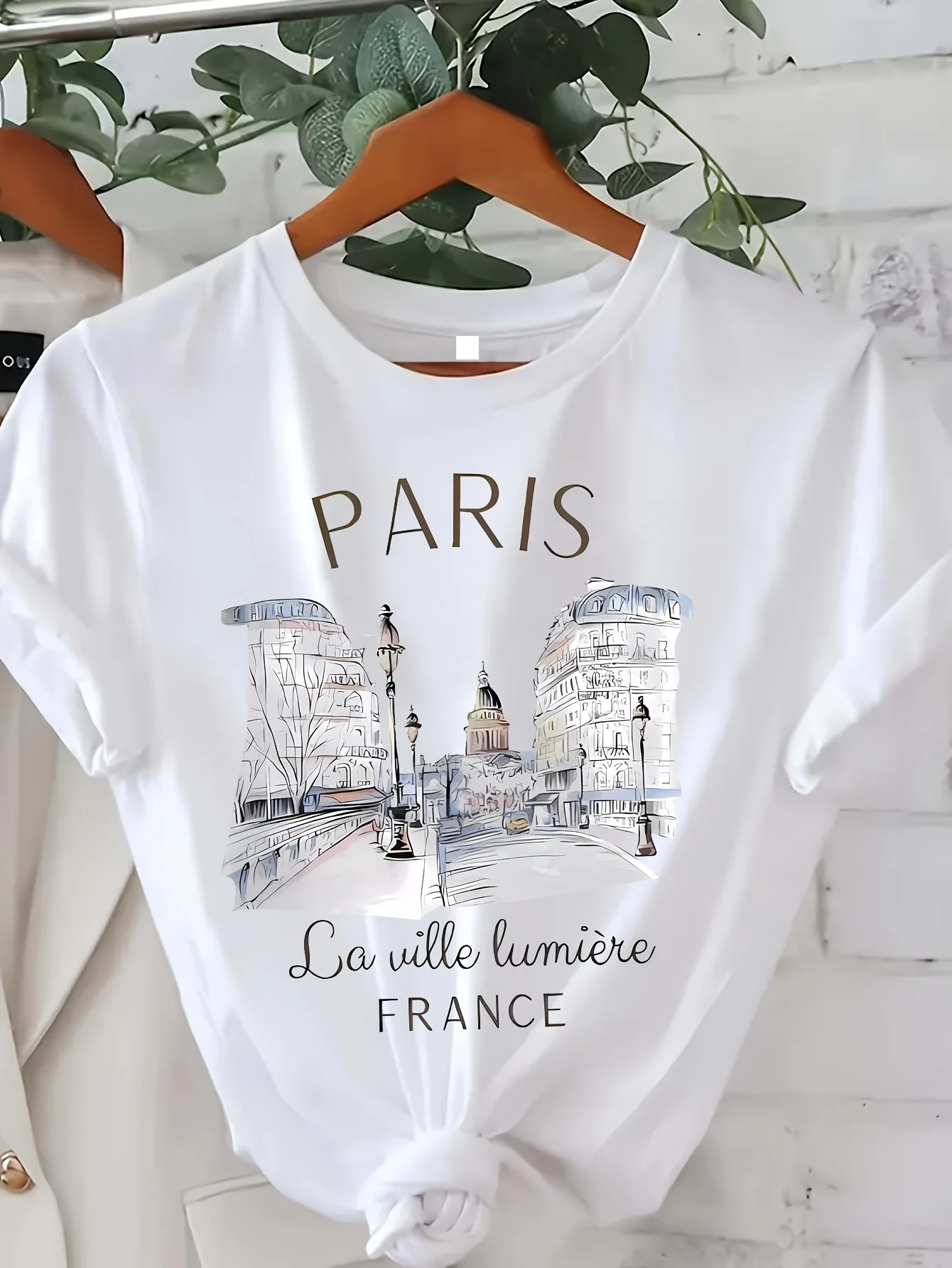 Image de T-Shirt Femme Paris Années 90 - Style Vintage