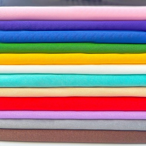 Imagen de Tela de Jersey Elástica de 4 Vías en Color Sólido, 65 cm de Ancho – Ideal para Costura DIY, Ropa Deportiva, Camisetas, Pañuelos y Decoración del Hogar