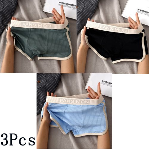 Afbeelding van Stijlvolle en Comfortabele Gestreepte Boxershorts voor Heren – 3-Pack Sexy Ondergoed in Zachte Kwaliteit