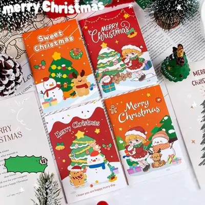Image de Mini Carnet Kawaii Noël - Journal Mignon en Poche