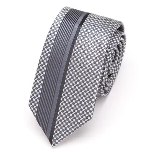 Image de Cravate Homme Luxe Élégante - Rayures Jacquard