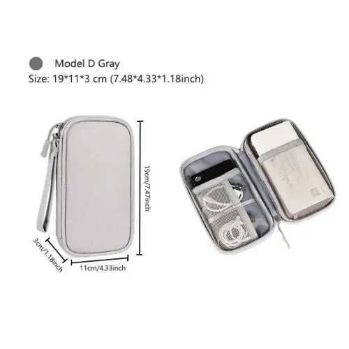 Image de Sac de Rangement Câbles Voyage - Organisez Vos Accessoires Électriques