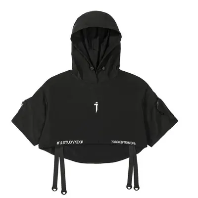 Image de Veste Hip Hop Homme - Style Punk Moto à Capuche
