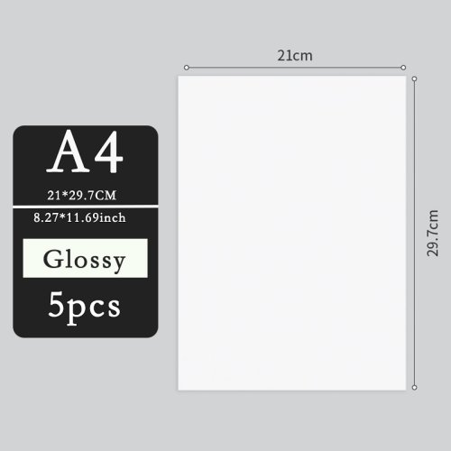 Zdjęcie 5/10 sztuk A4 magnetyczny papier fotograficzny do druku arkusze magnetyczne zrób DIY lodówka zdjęcie magnes druk atramentowy błyszczący/matowy
