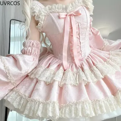 Image de Robe Lolita Princesse Kawaii en Dentelle
