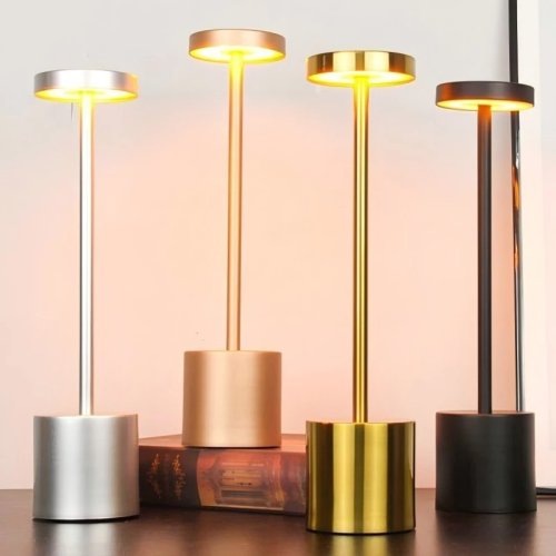 Image of Elegant Touch-Sensitive Rechargeable LED Desk Lamp – Wireless Reading Light for Bedrooms, Hotels, Restaurants, and Home Decor