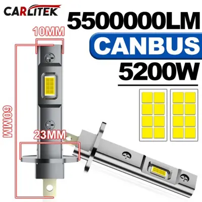Image de Phares LED H1/H7/H4 6000K Ultra Lumineux 12V Sans Ventilateur