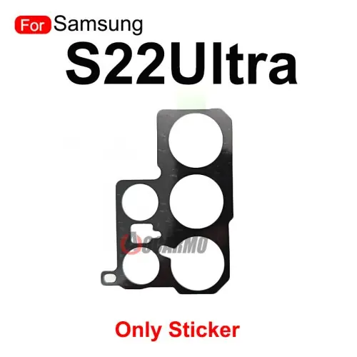 Image de Objectif Caméra Arrière Noir pour Samsung Galaxy S22 Ultra - Remplacement de Qualité