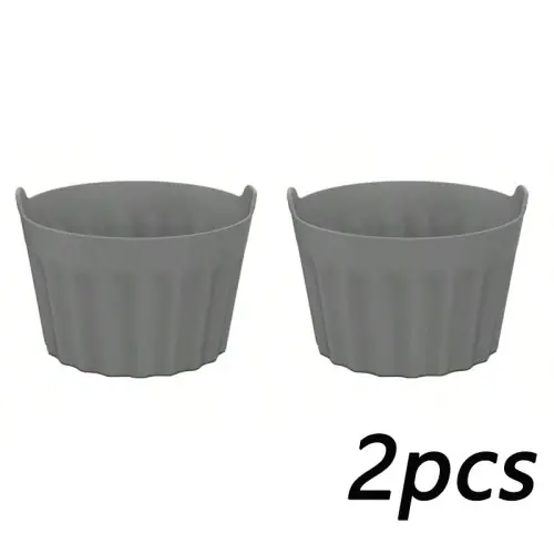 Image de Moules à Muffins en Silicone Antiadhésifs - Idéal pour Friteuse à Air