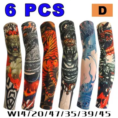 Manchons de Tatouage Élastiques Anti-Brûlure - 6 Pièces