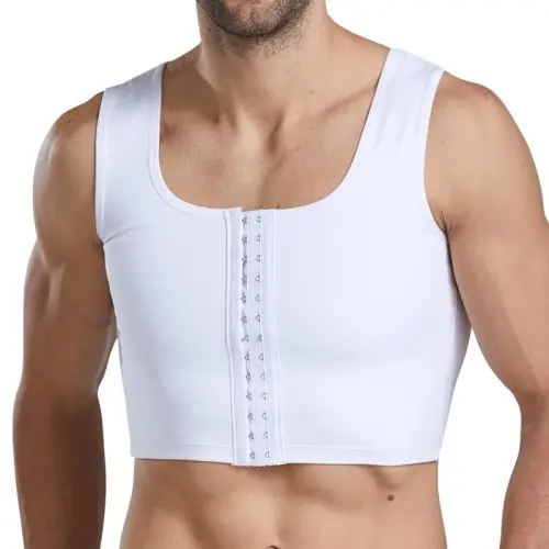 Image de Gilet de Compression Homme - Réduction du Sein & Soutien Post-Chirurgie