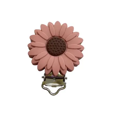 Image de Clip Sucette Tournesol - Accessoire Bébé Pratique & Mignon