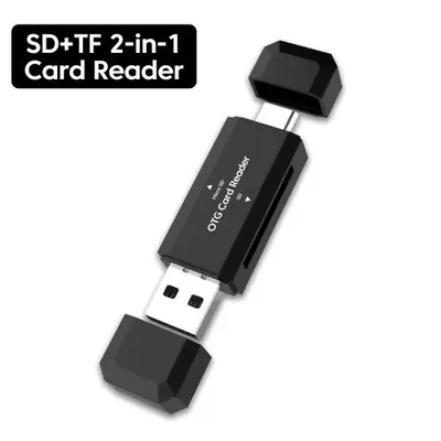 Image de Lecteur de Carte SD/TF USB-C 2-en-1 Haute Vitesse