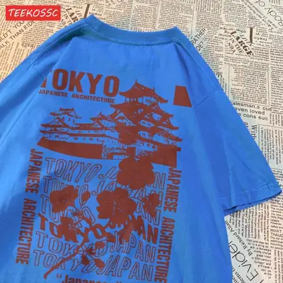Image de T-Shirt Streetwear Tokyo Sakura - Style Japonais Féminin