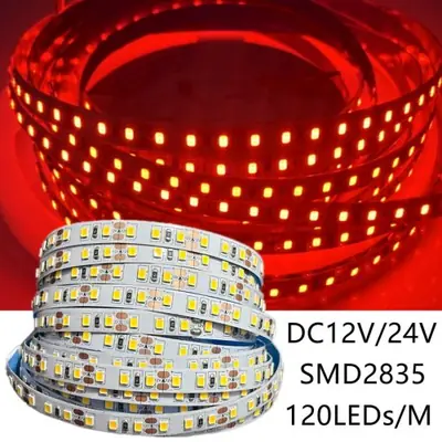 Image de Bande LED Flexible 2835 - 120 LEDs/m - Multicolore - DC 12V/24V