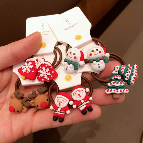 Immagine di Fasce Elastiche Natale Alce - Accessori per Capelli per Ragazze